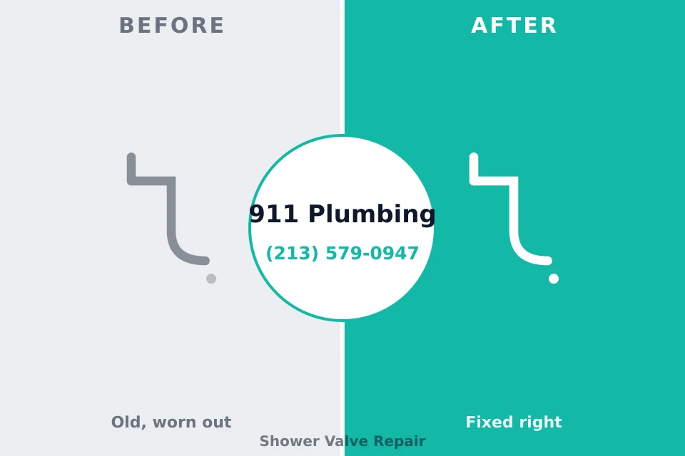 Before and after: plumbing repair North Hudson, WI